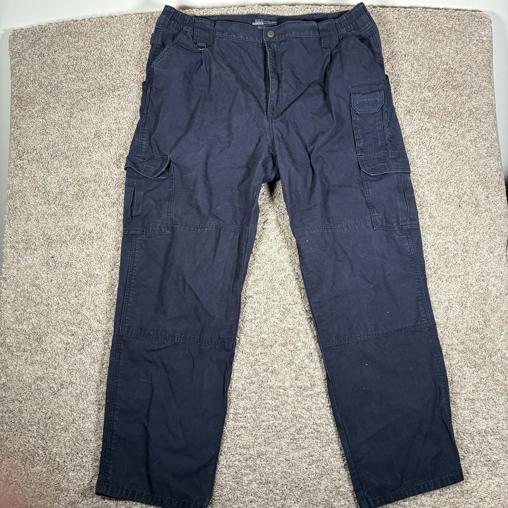 5.11 Tactical Men's Navy Blue Cargo Pants Size 42x32 Style‎ 74251 (Fits 42x30)